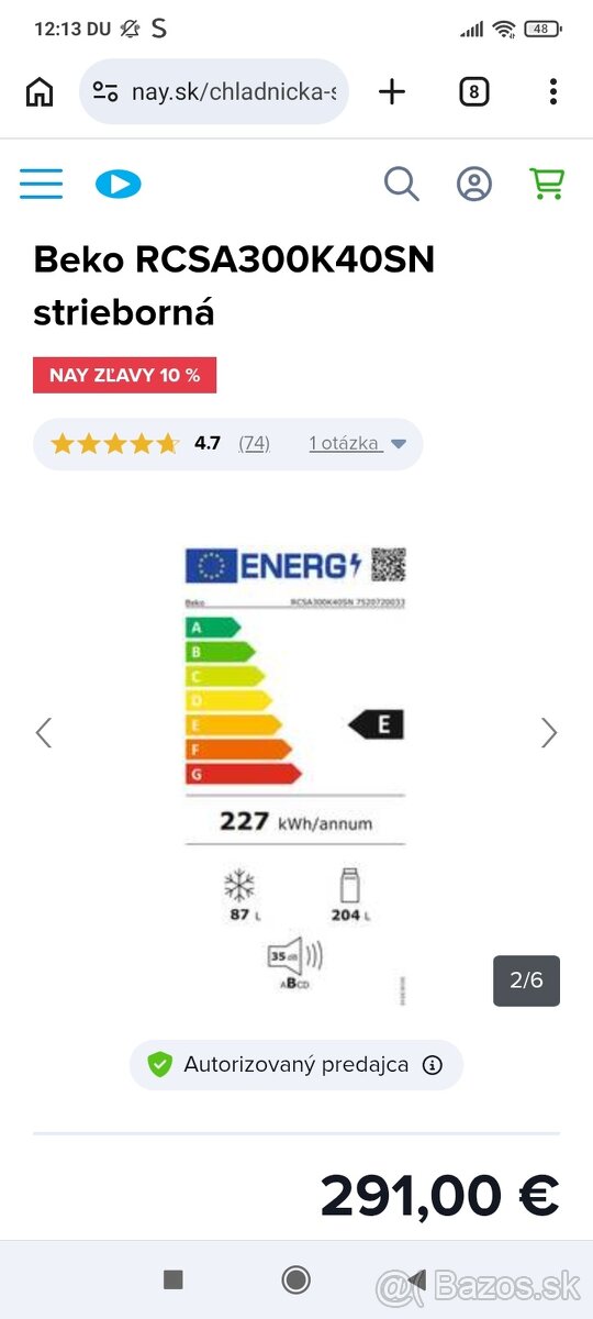 Beko chladnička s mrazničkou - 10