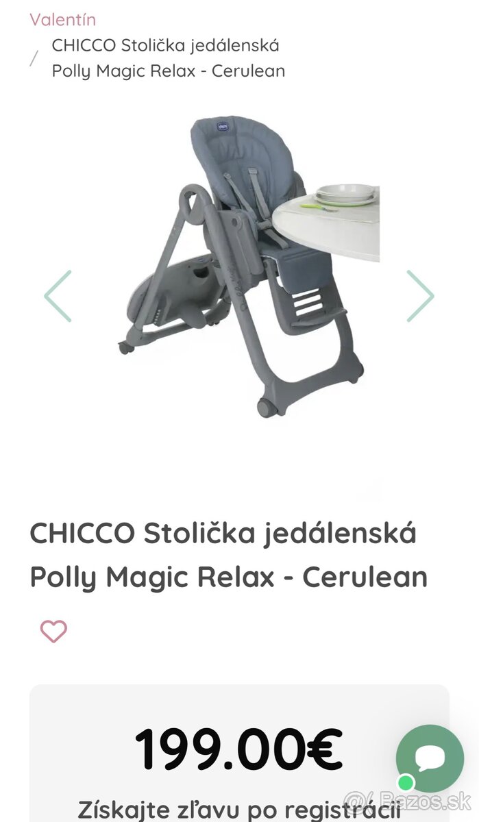 Detská jedálenská stolička Chicco - 10