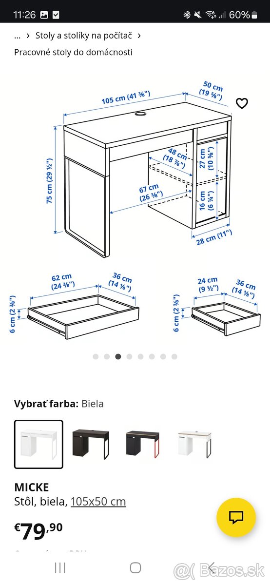 Ikea micke + otočná stolička - 10