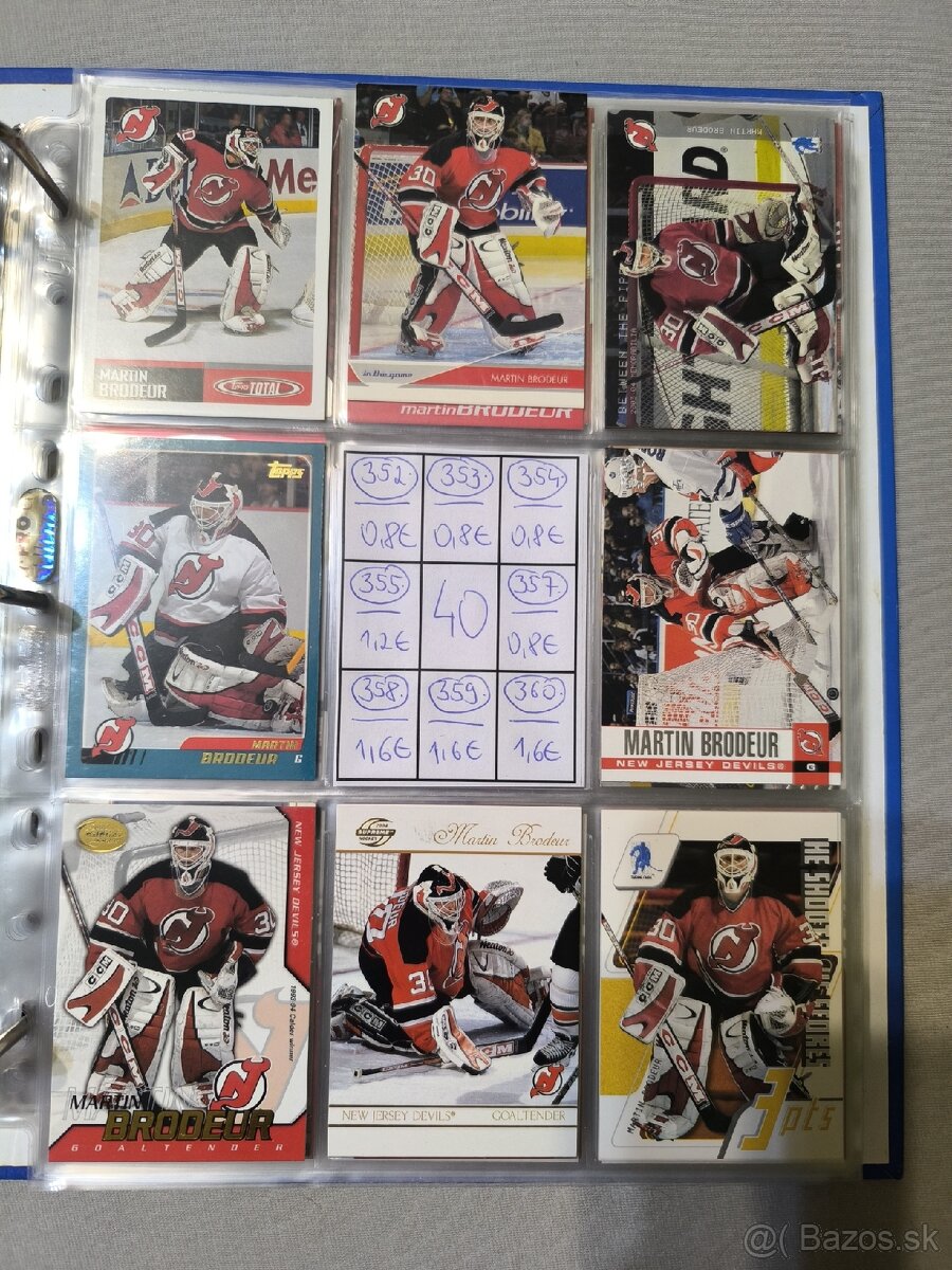 Hokejové kartičky - Martin Brodeur 2 - 10