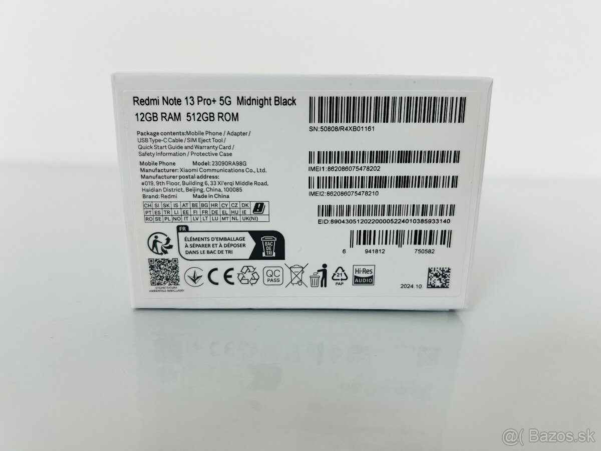 Xiaomi Redmi Note 13 Pro+ 5G – 12GB / 512GB – Midnight Black - 10
