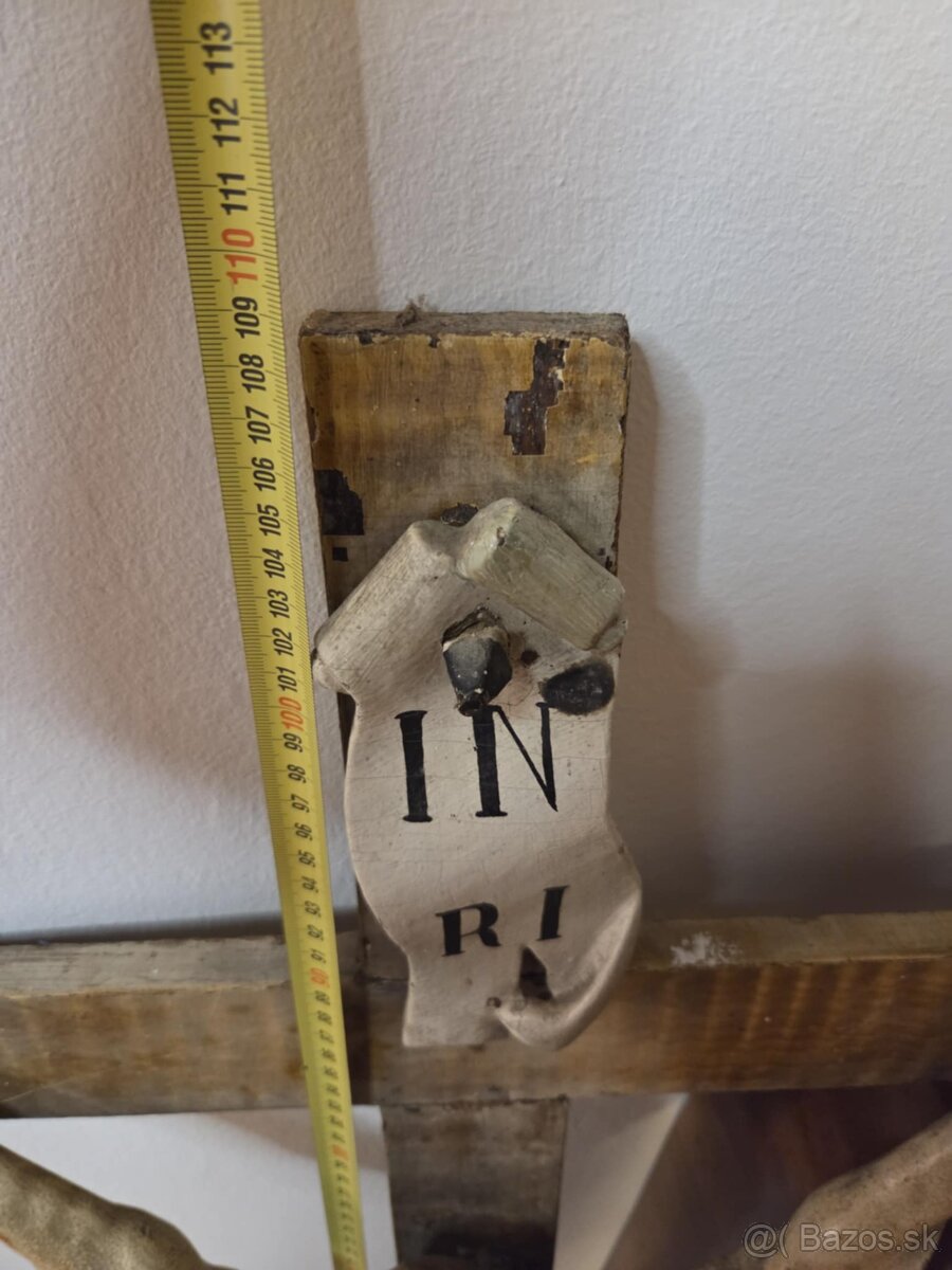 Drevený kríz s jezisom drevenym - 10