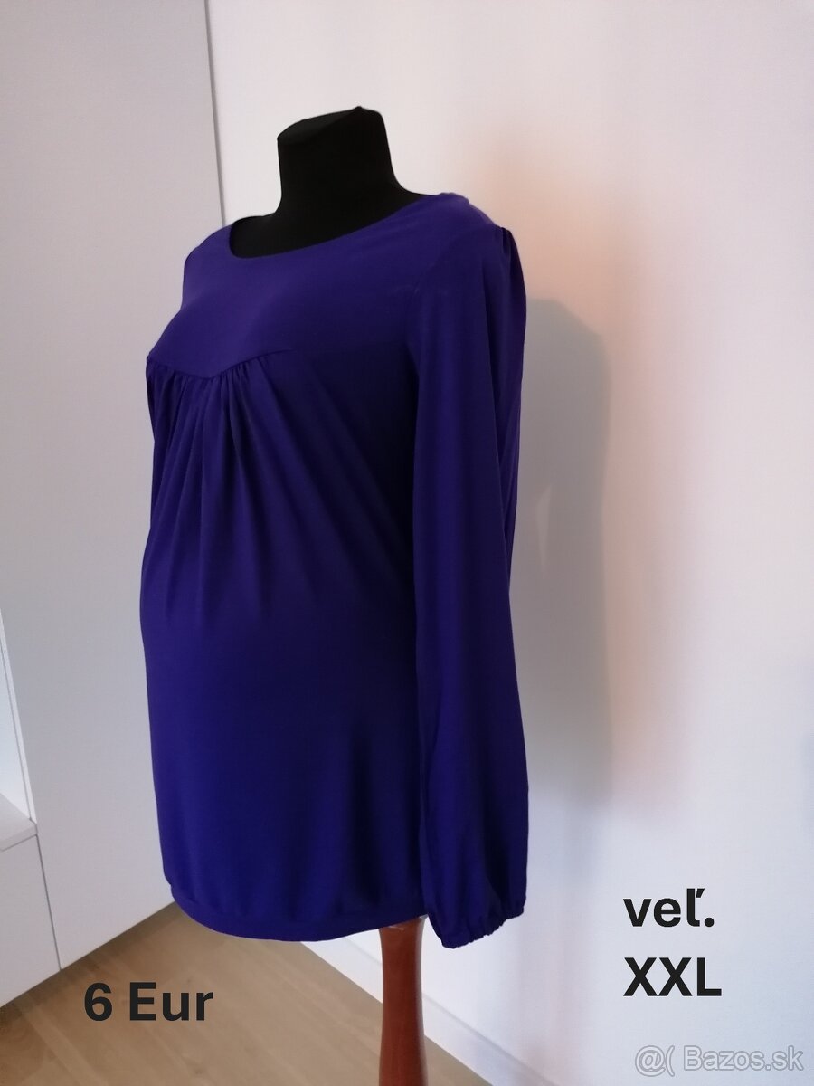 Tehotenské tričká a blúzky Nové - 10