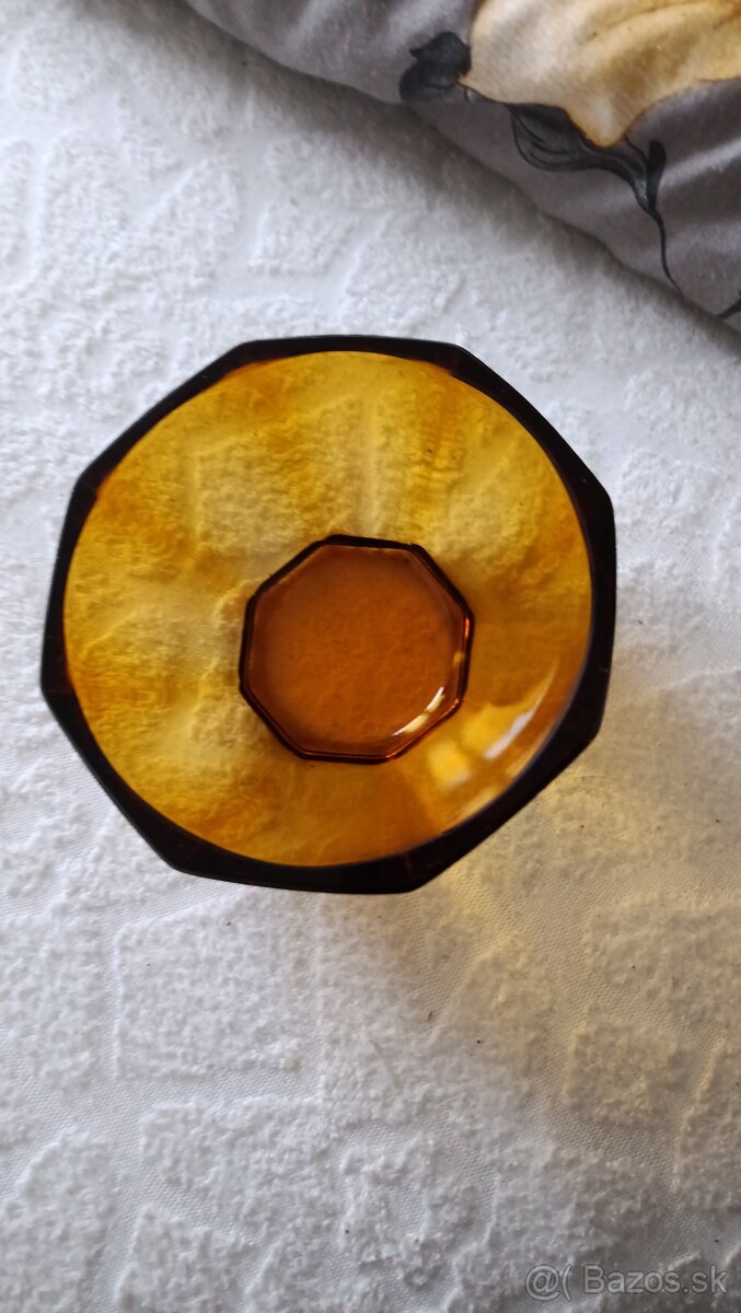 Retro misky , medové sklo - 10