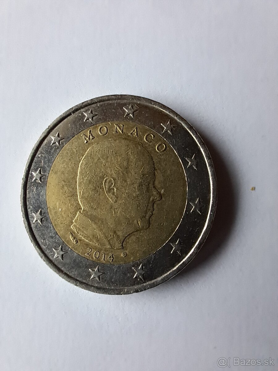 2 eur a 1eur Belgicko,Francuzsko,Spanielsko,Grecko,Monaco - 10