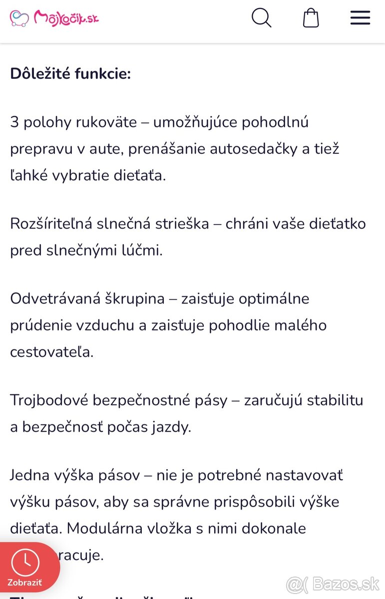 Detská autosedačka VENICCI - 10