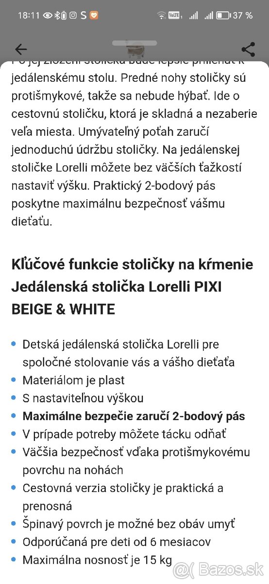 Detská sedačka Lorelli Pixi - 10
