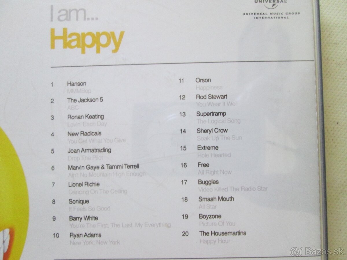 I am ...HAPPY, SAD, WORKING OUT, 18 TOP HITS 5/95, 3/96 - 10