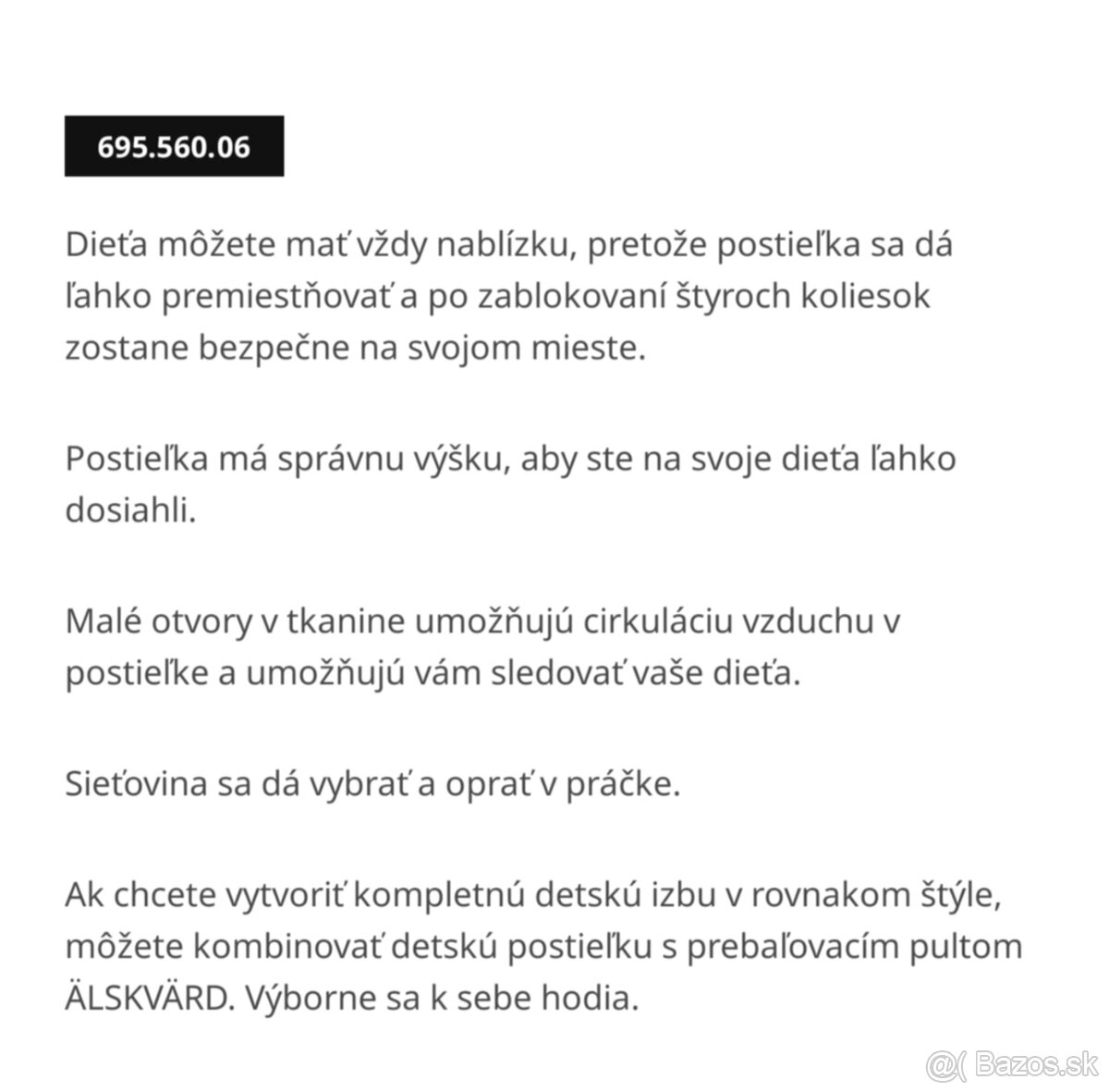 Detská postieľka Ikea Älskvärd - 10