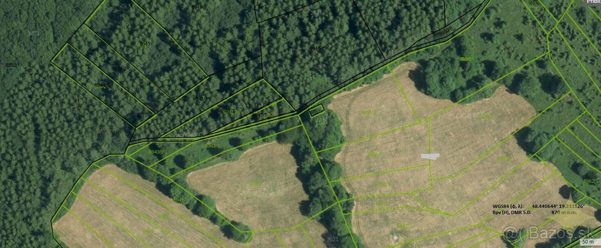 Predaj, pozemok na kraji lesa v južnej časti Záježovského c - 10