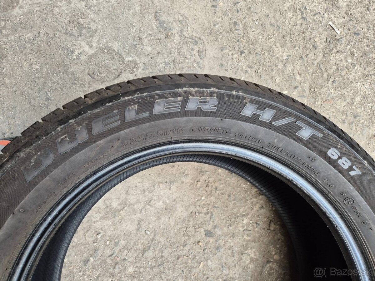 235/55 r18 letné 4 ks BRIDGESTONE dezén 8,1 - 7,5 mm DOT2020 - 10