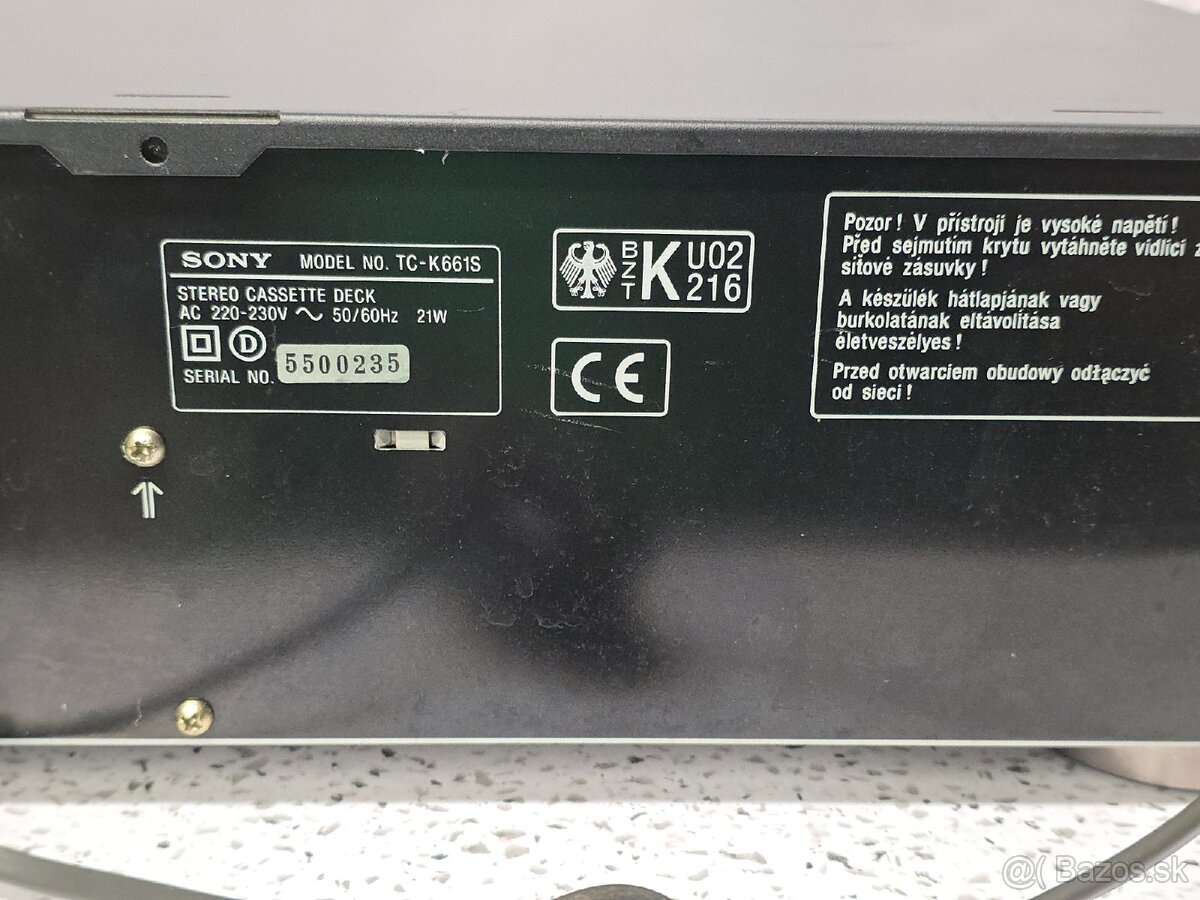 3-HEAD 》 STETEO CASSETTE DECK 》SONY TC-K661S - 10