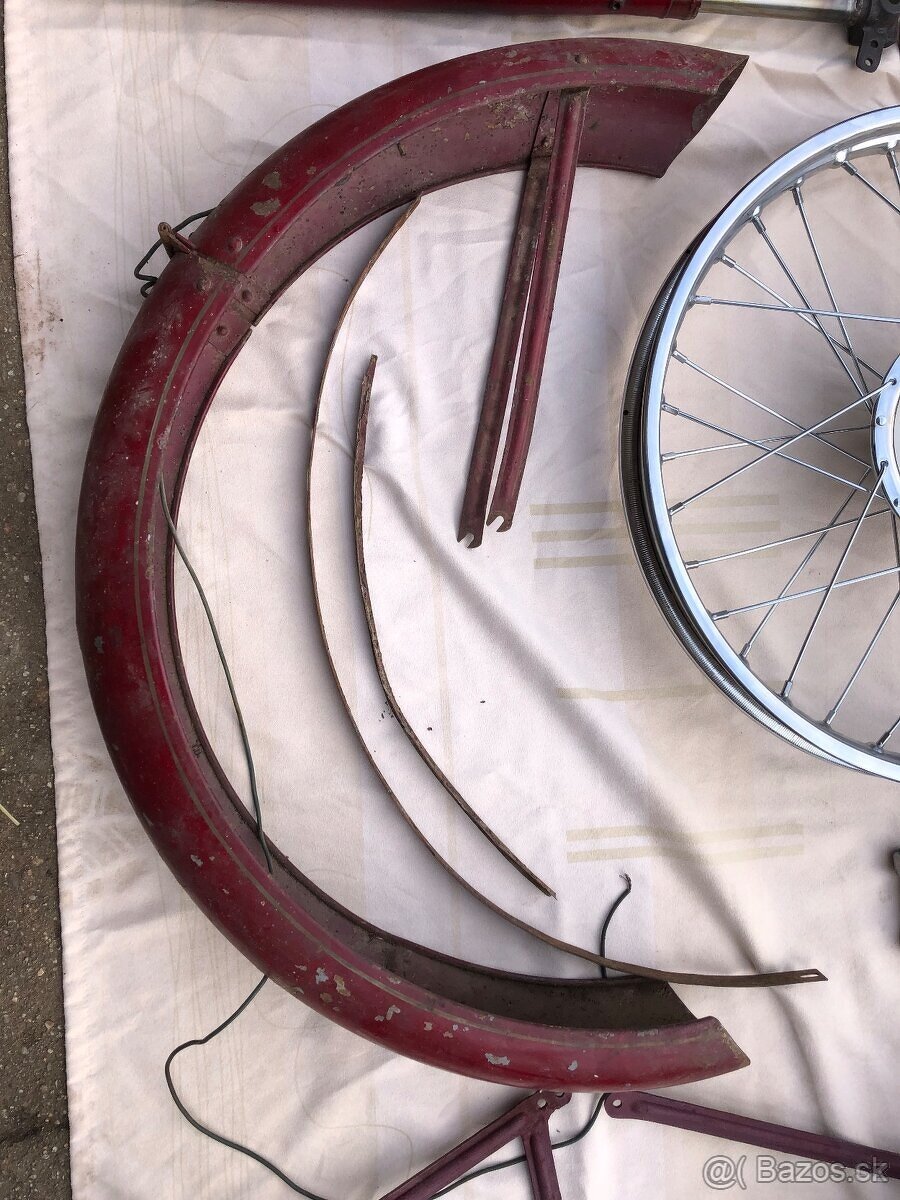 Jawa 250 pérák FJ 1947 s doklady - 10