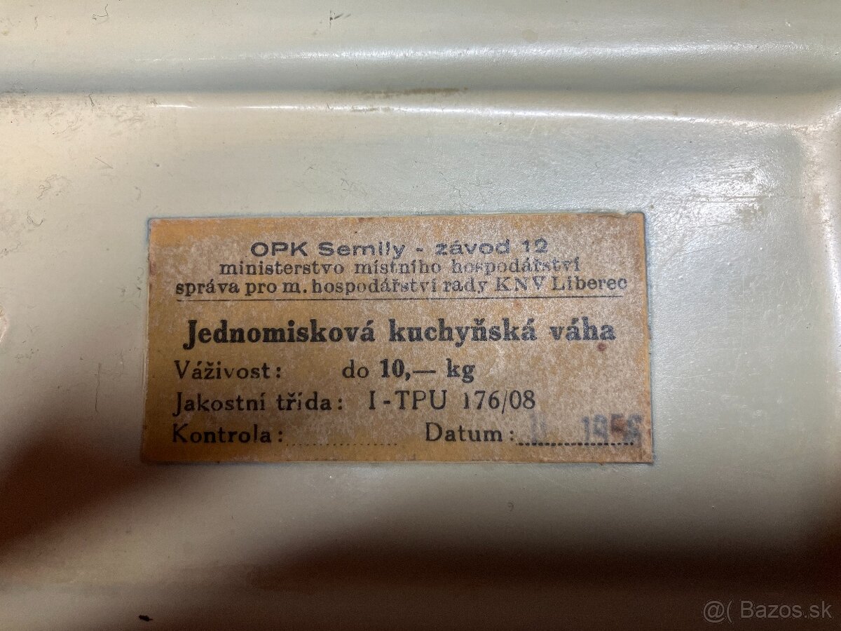 Stará Retro Kuchynská Mechanická Váha - 10