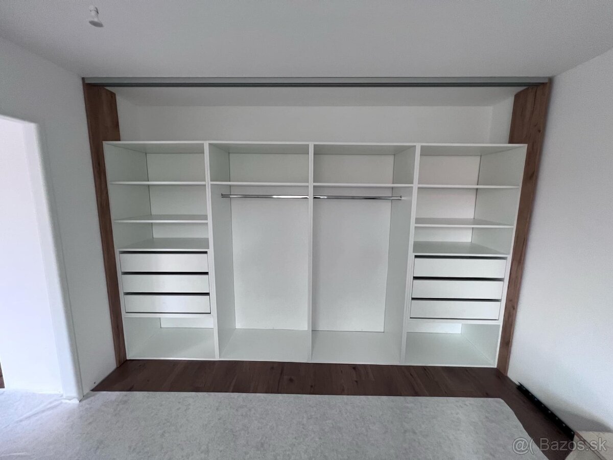 Predám šatníkové regále - úplne NOVE - DEKOR - Biela - 10