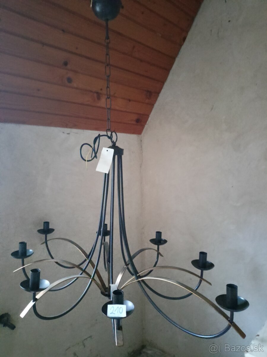 Nové malované, sklenene lustre - 10