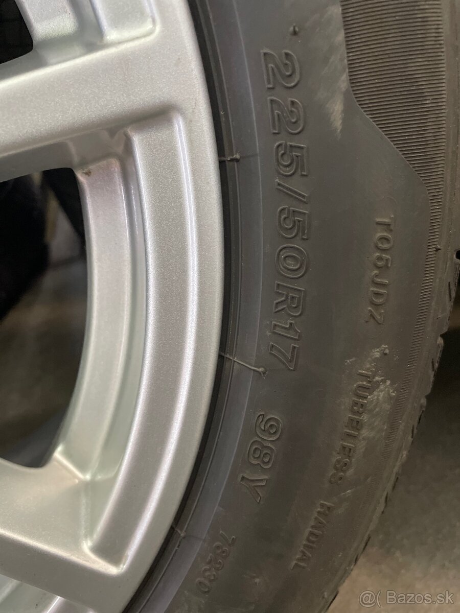 5x112 R17 7,5J ET30 + 225/50 R17 Bridgestone letné - 10