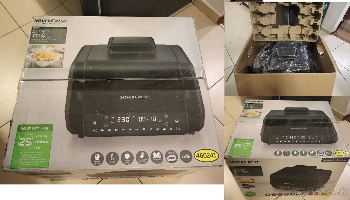 Teplovzdušná fritéza gril SilverCrest Nová - 10