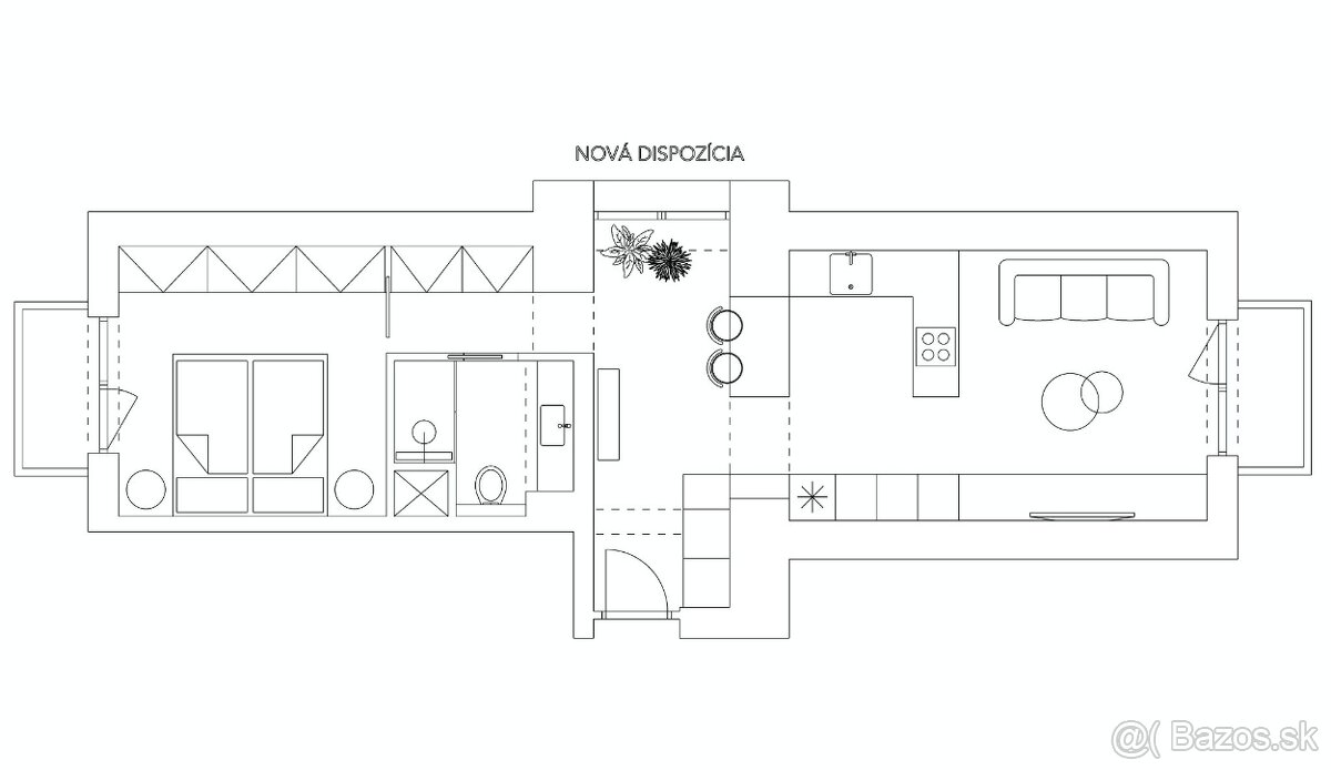 1-izbový byt Bratislava - NIVY - ul Budovateľská - 10