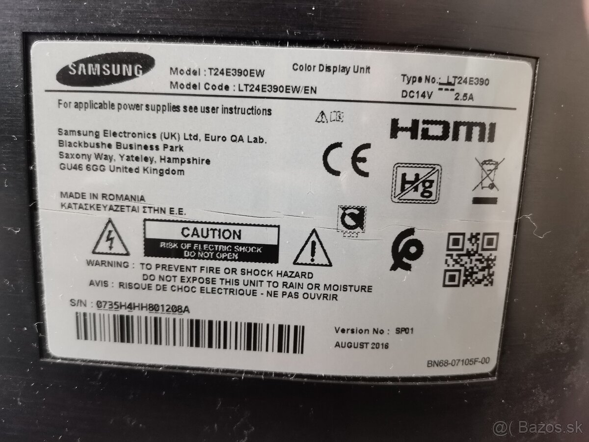 SAMSUNG monitor T24E390EW - 10