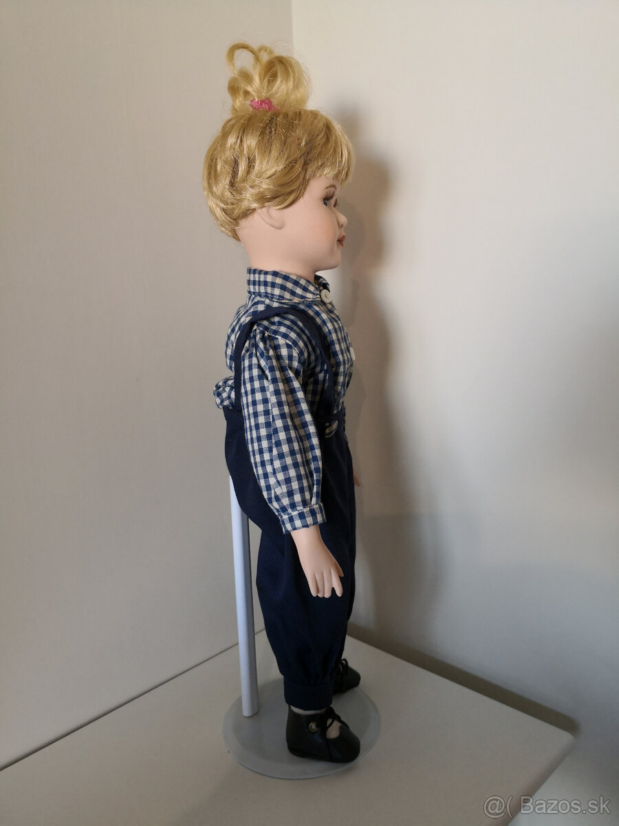 Stará porcelánová zberateľská bábika 42cm - 10