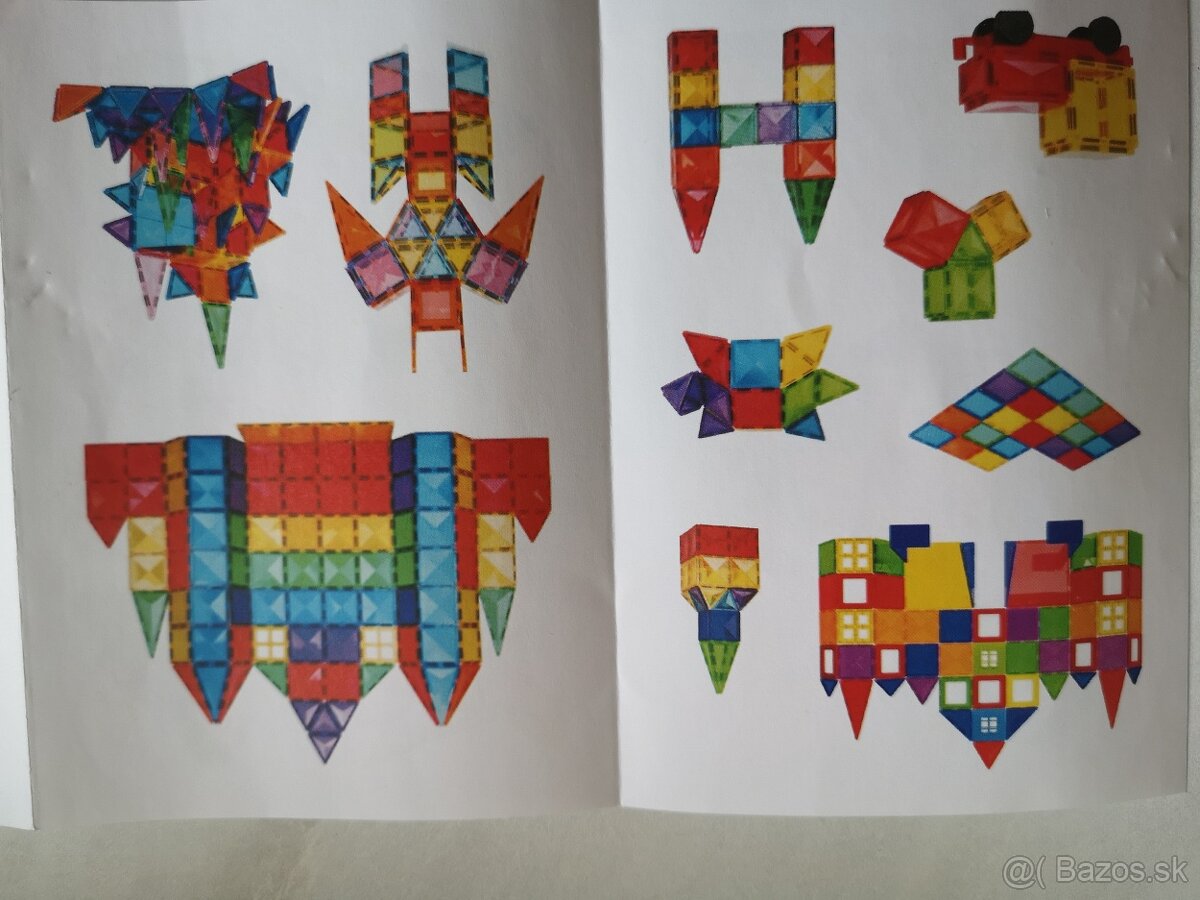 magnetické kocky- Sada 100 ks - 10