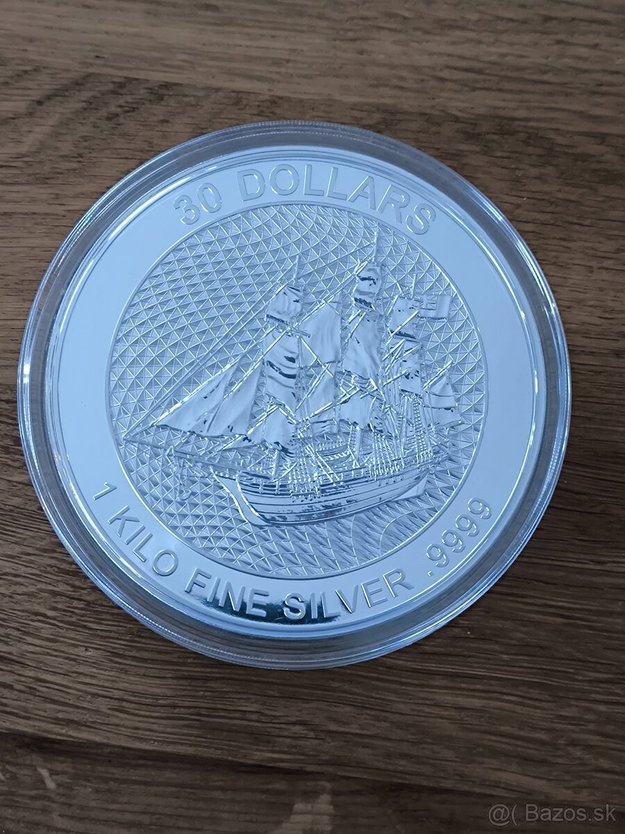 1 kg investičná strieborná minca Cook Islands - 10