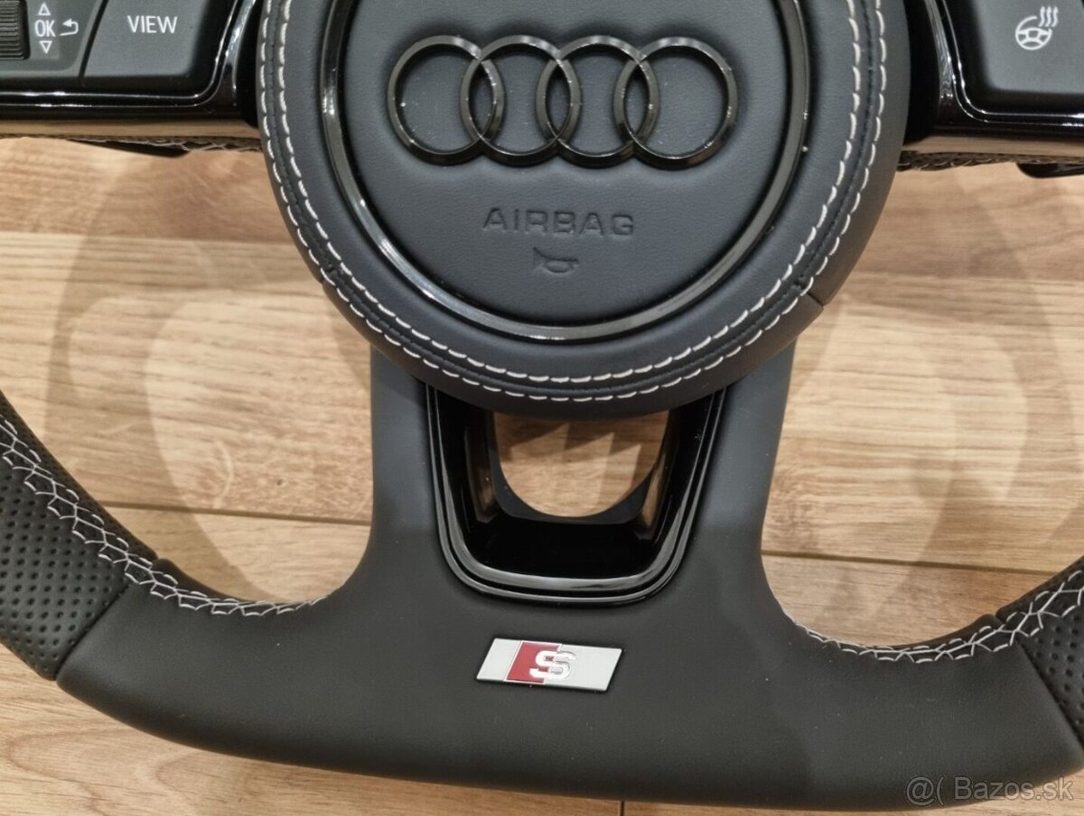 AUDI VYHRIEVANÝ EXCLUSIVE KOŽENÝ VOLANT - 10