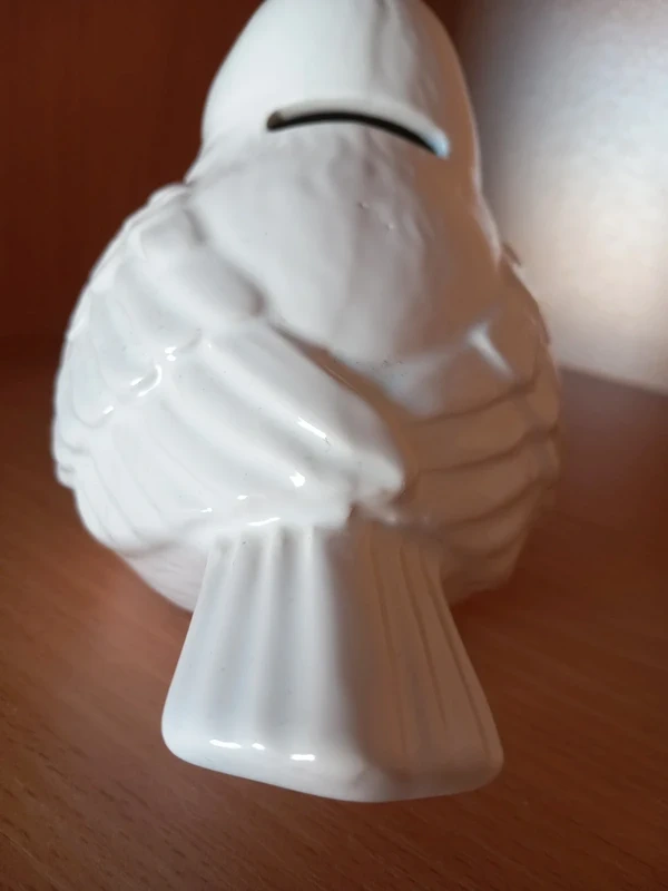 Veľký keramický vtáčik, aj ako pokladnička 16x12x10 cm - 10