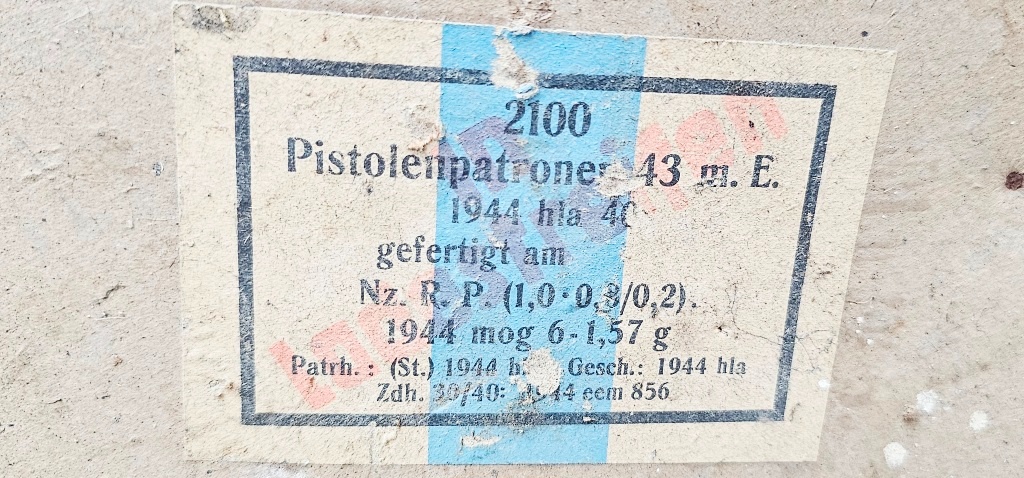 Nemecká drevená bedňa STG44 WW2 - 10