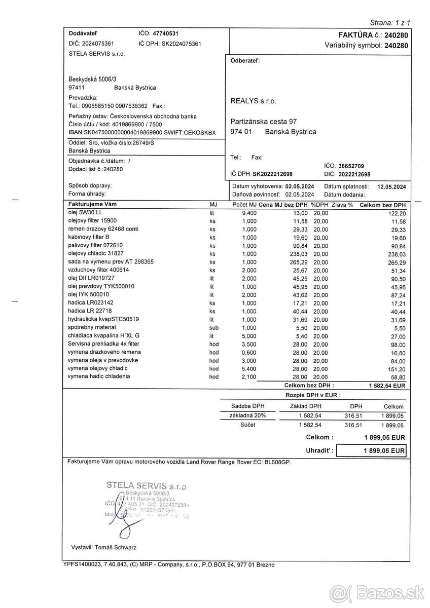 Range Rover L405 Autobiography 4.4 SDV8 | SK pôvod | 2.majit - 10