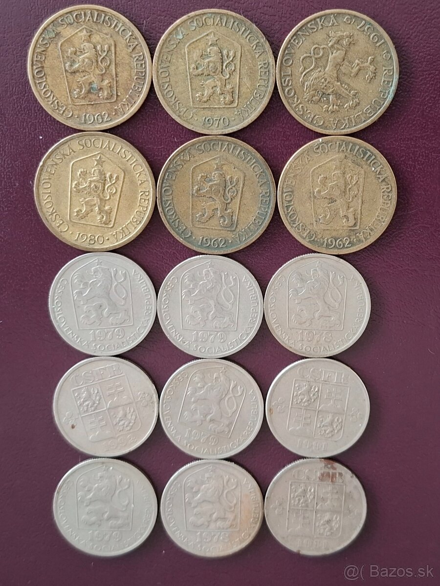 Československé mince,haliere . - 10
