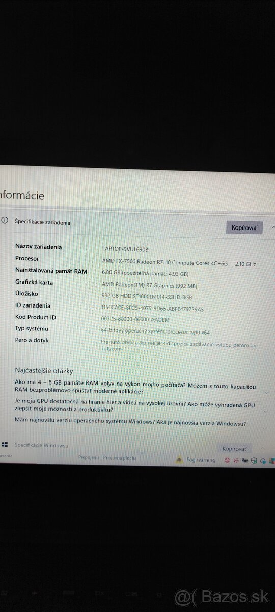 Predám notebook Lenovo Z50-75 - 10