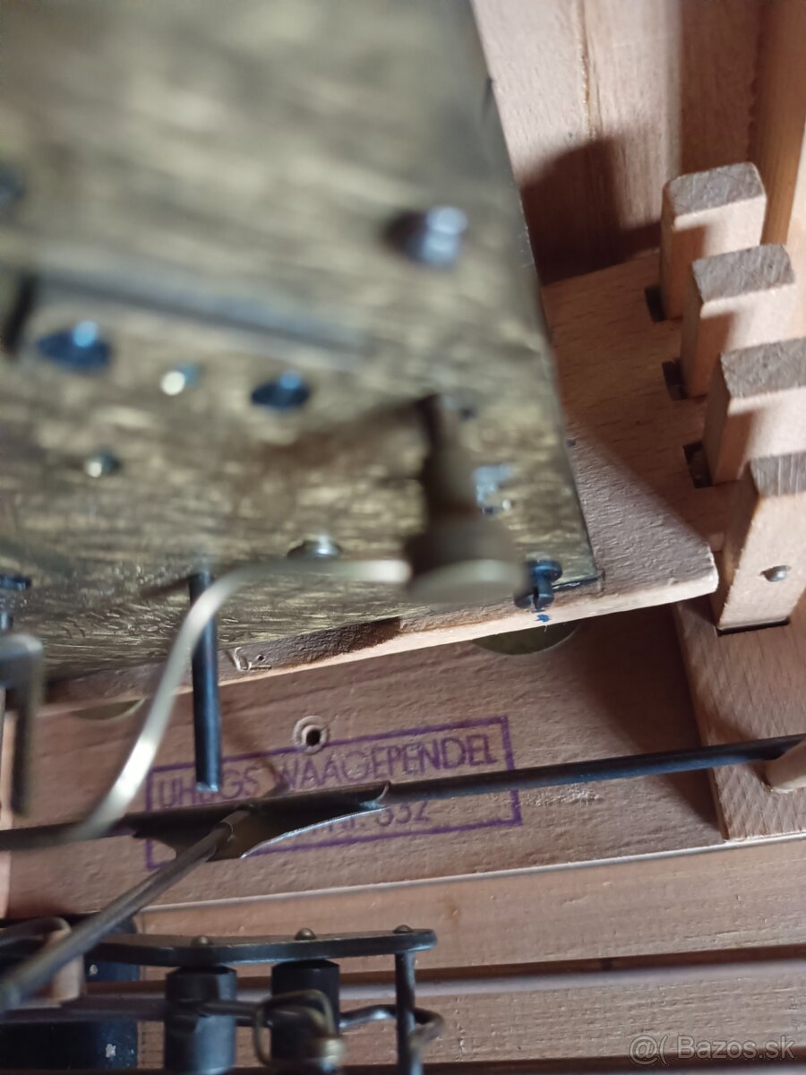 Krbové stolní hodiny starožitný Německo - 10