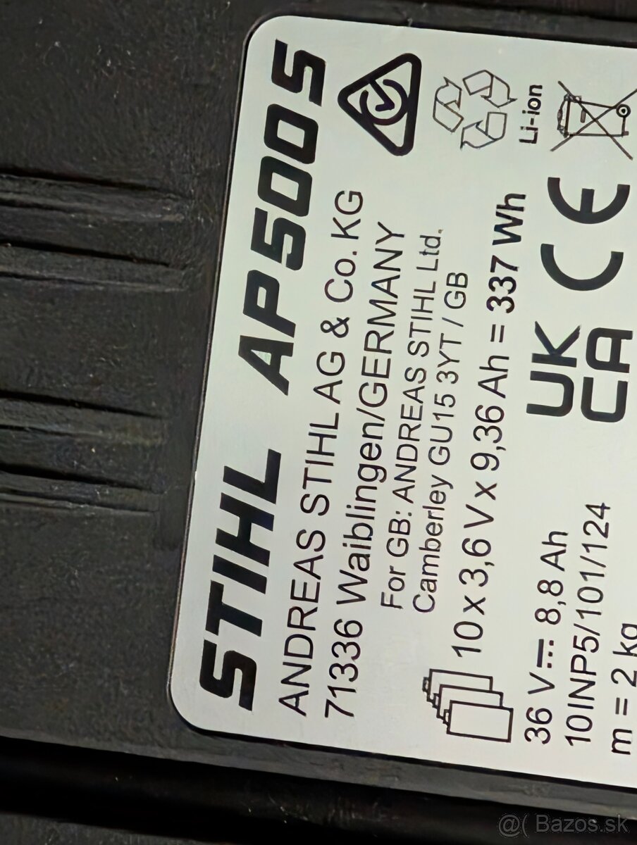 Stihl baterie ap 500 s set zaruka 7/2028 - 10