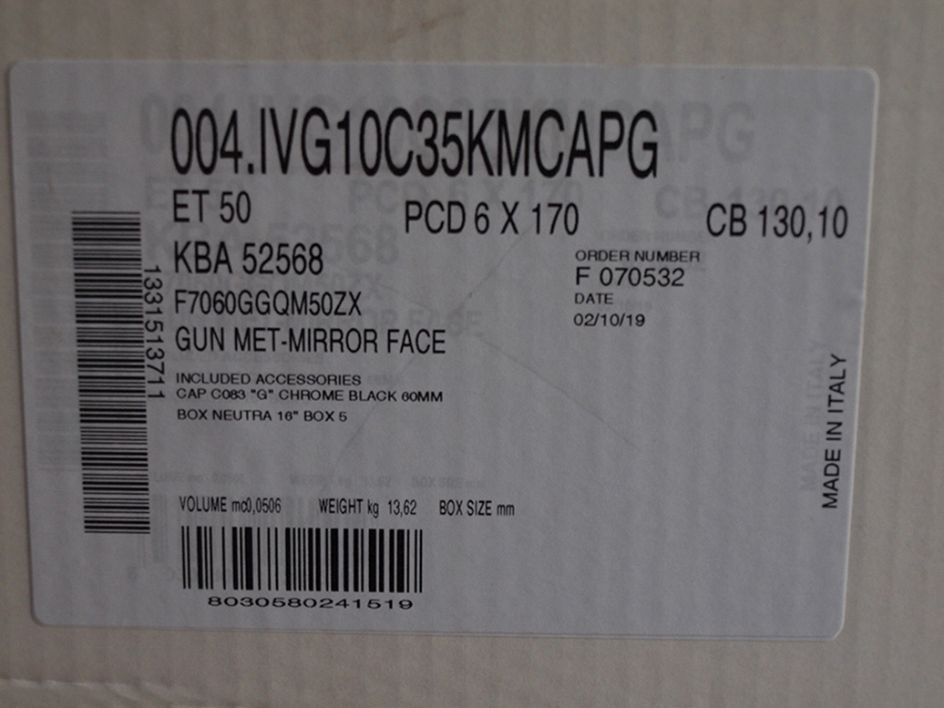 16" Alu kola = 6x170 = MAK – IVECO DAILY – NOVÉ - TOP - 10