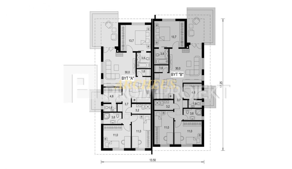 Stavebný pozemok so stavebným povolením a projektom Radimov - 10