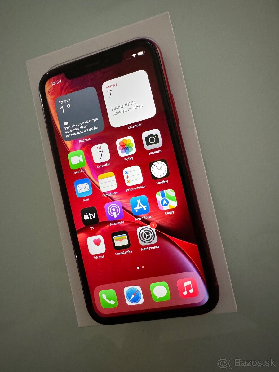 iPhone XR 64 GB Red Edition AKO NOVÝ - 10