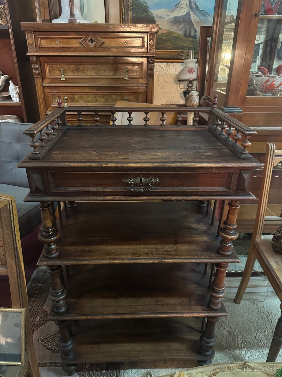 starožitná etažérka - 10