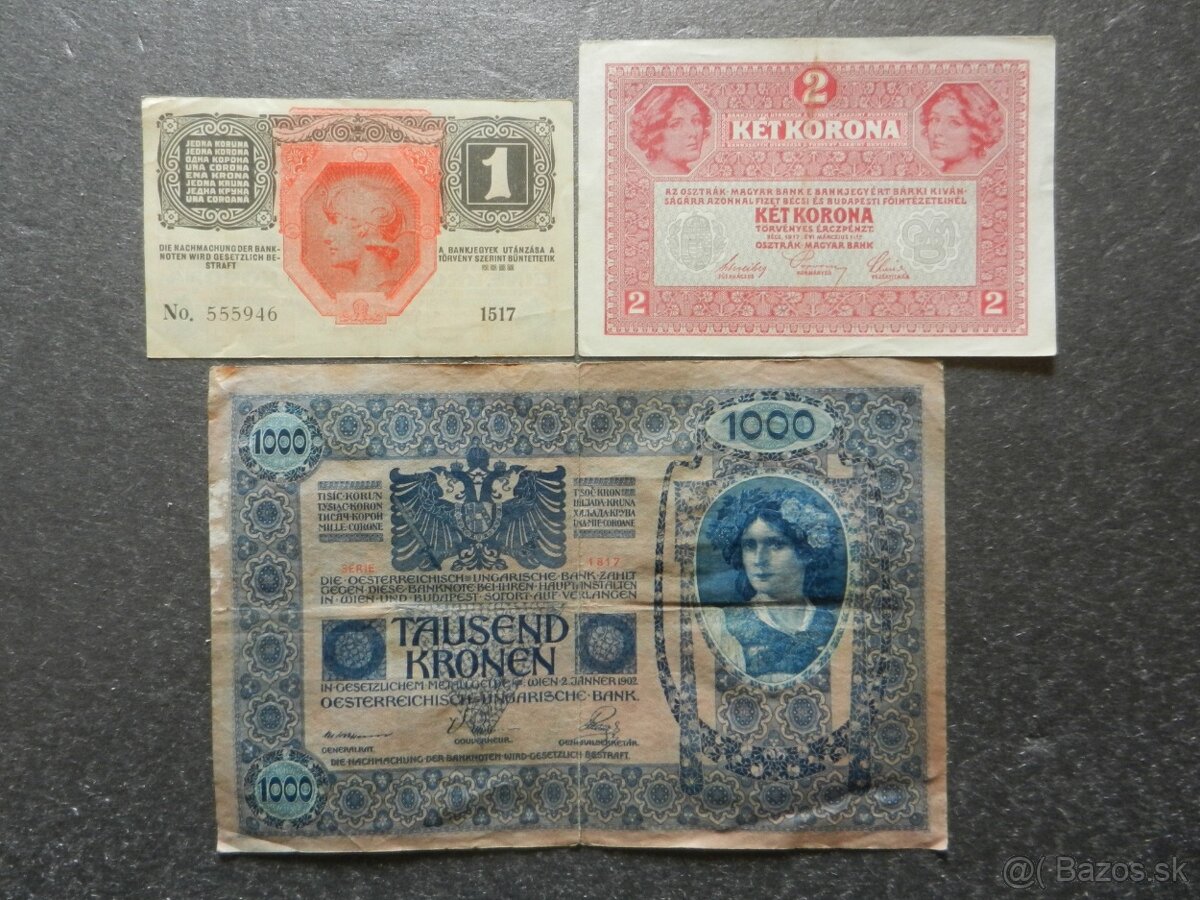 Bankovky staré RU a staré Rakúsko - 10
