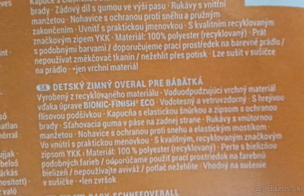 Detský zimný overal - 10