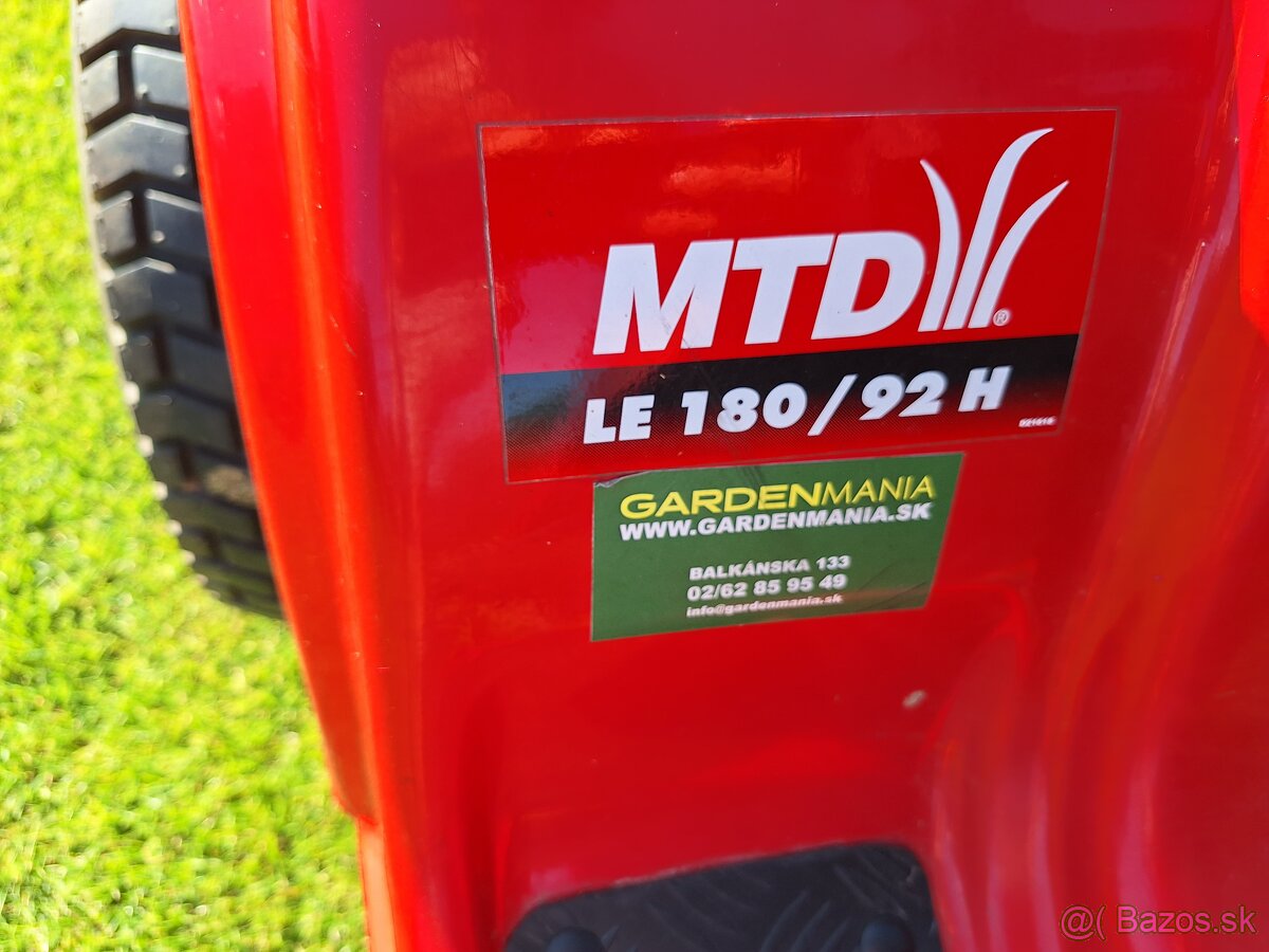 Predám zahradny traktor mtd LE 180/92H - 10