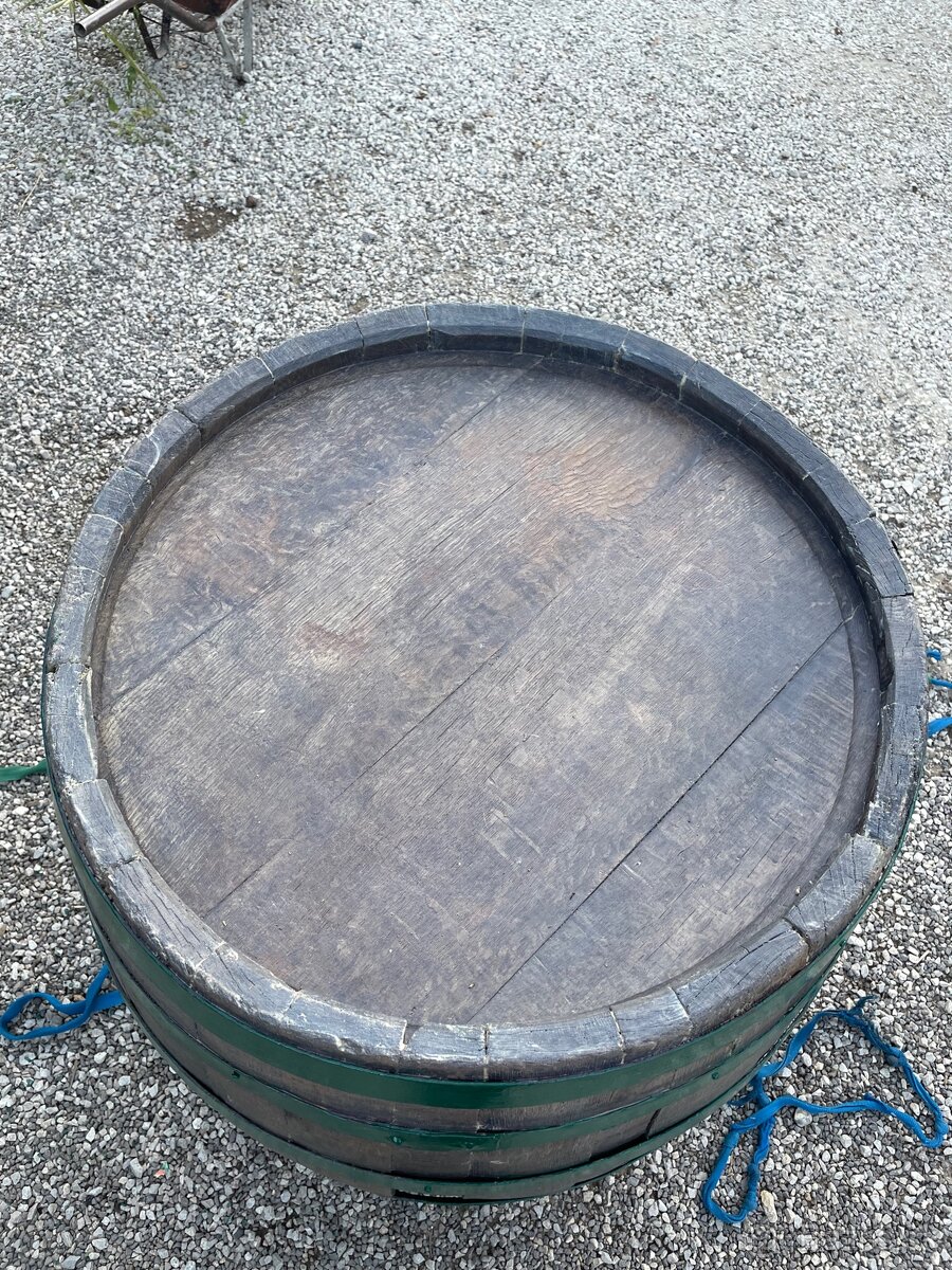 Predám veľký drevený dubový sud - 10