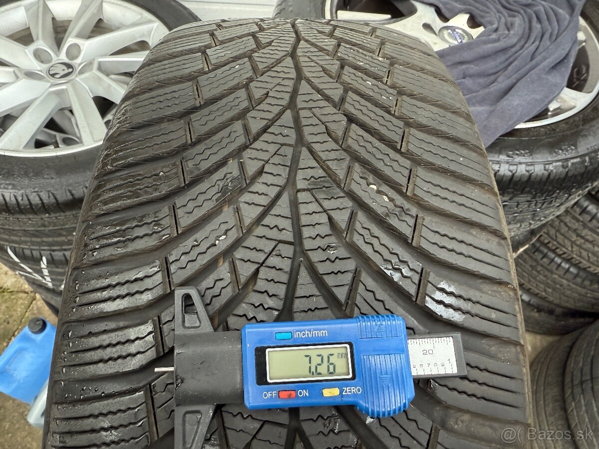 5x112 R17 original SKODA Octavia 3 TERON + zimné pneu 7-8mm - 10