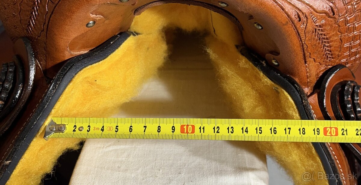 Westernový sedlový komplet 10) rezato hnědé Twist - 10