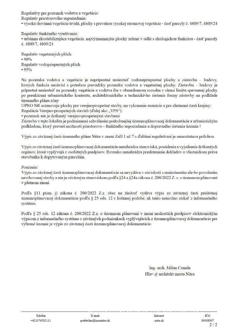 MADLEŇÁK Reality | Na predaj investičné pozemky v Nitre, v l - 10