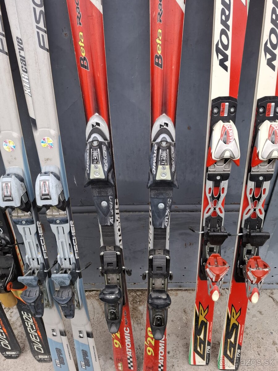 Predám zjazdové lyže Rossignol, Fischer, Atomic, Nordica - 10