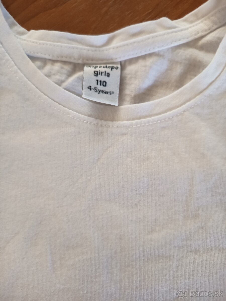 Handmade šaty s tričkom 110 - 10