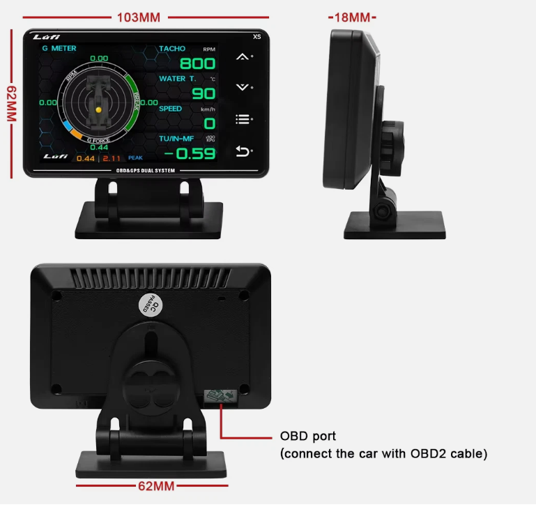 Lufi XS - OBD2 display - 10