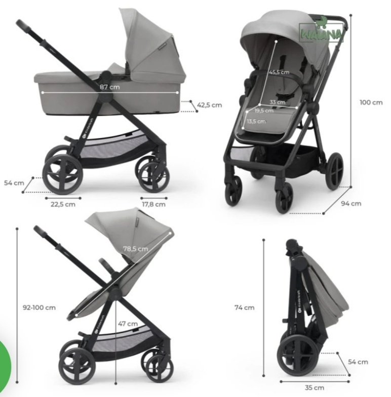 Detský multifunkčný kočík 3v1 NEWLY Kinderkraft - 10